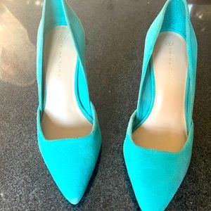 Trina Turk suede heels size 5